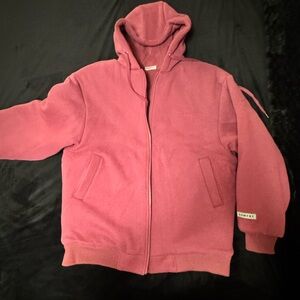 Comfrt weighted zip hoodie